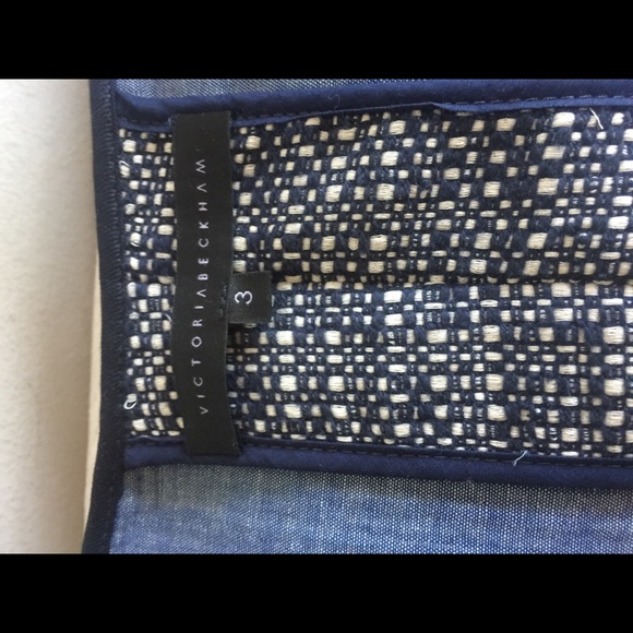 Gorgeous Victoria Beckham blue tweed zip blazer - Picture 2 of 5